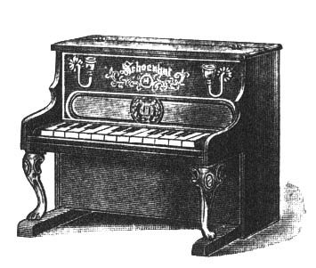 Toy piano from Schoenhut's and Doll Catalog of 1917